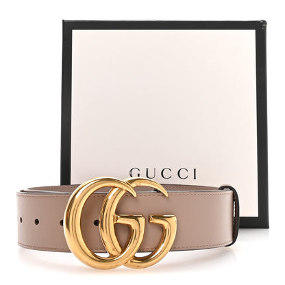 Gucci Calfskin Double G 40mm Belt 95 38 Porcelain Rose 5 of 6