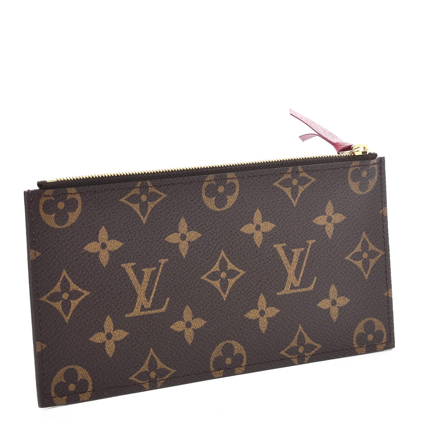 Monogram Felicie Chain Wallet Zippered Insert Fuchsia