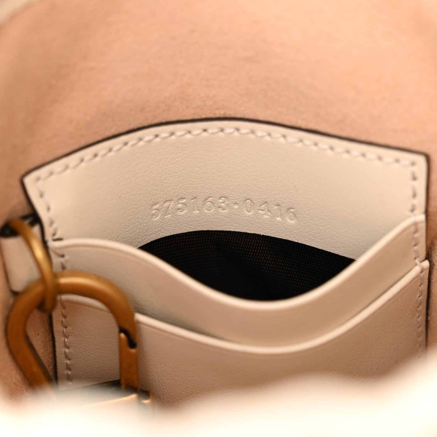Gucci Calfskin Matelasse Mini GG Marmont 2.0 Bucket Bag White 7 of 10