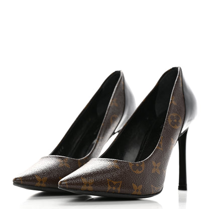 Louis Vuitton Monogram Cherie Pumps 37.5 Black 5 of 19