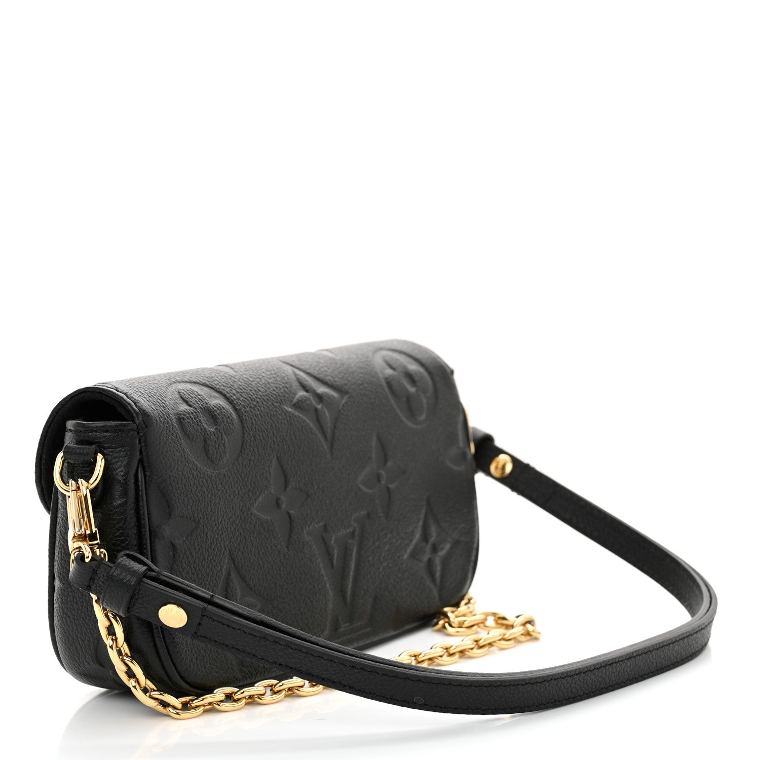 Louis Vuitton Empreinte Monogram Giant Ivy Wallet On Chain Black 3 of 12