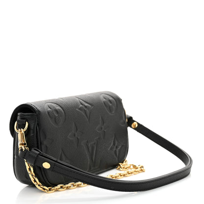 Louis Vuitton Empreinte Monogram Giant Ivy Wallet On Chain Black 3 of 12