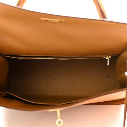 Hermes Epsom Kelly Sellier 32 Sesame 5 of 12