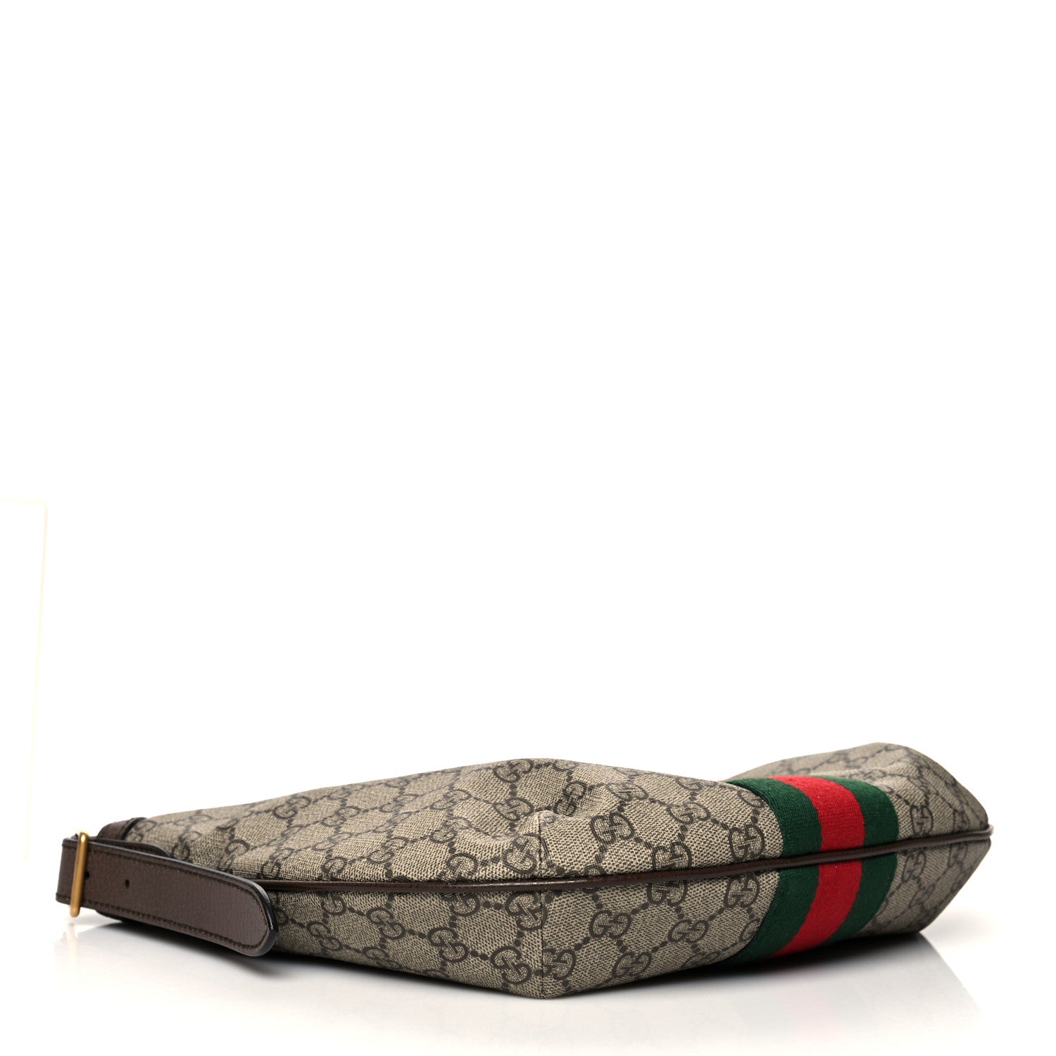 Gucci GG Supreme Monogram Web Small Ophidia Half Moon Hobo Brown 4 of 11