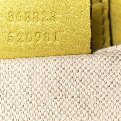 Gucci Calfskin Mini Bamboo Shopper Tote Yellow 6 of 11