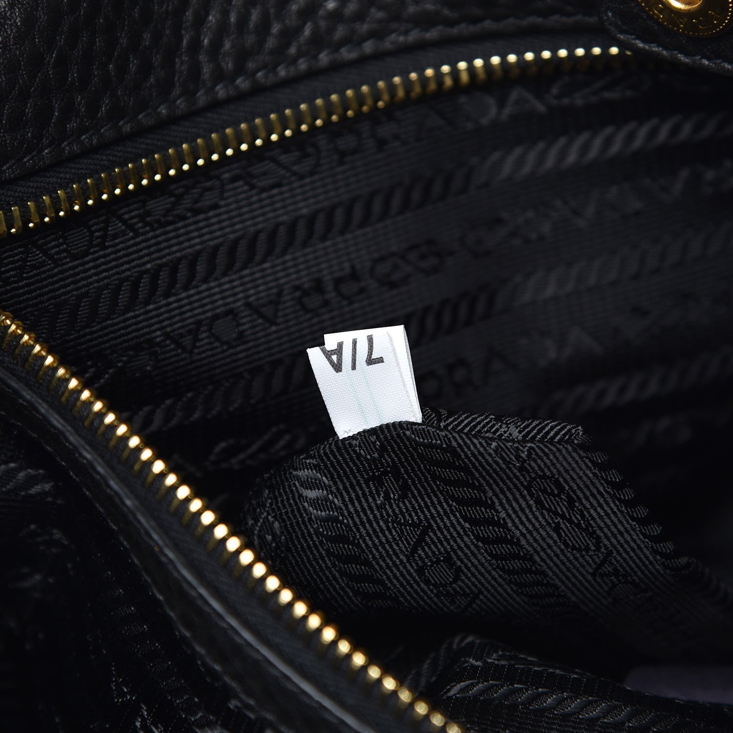 Prada Vitello Daino Tote Black 8 of 9