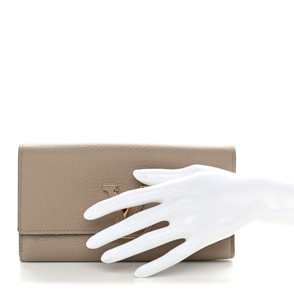 Louis Vuitton Taurillon Capucines Wallet Galet 2 of 7
