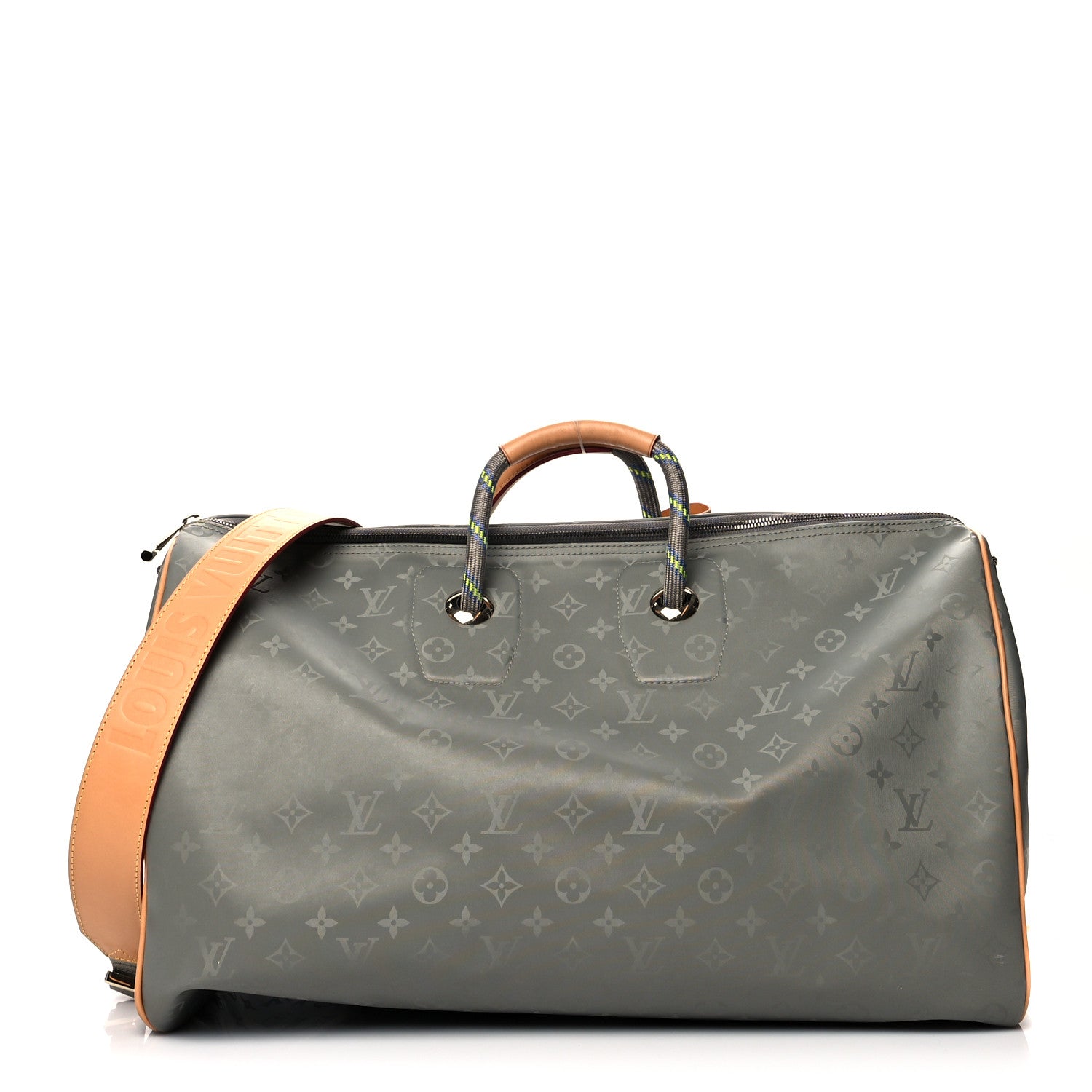Louis Vuitton Monogram Titanium Keepall Bandouliere 50 1 of 10