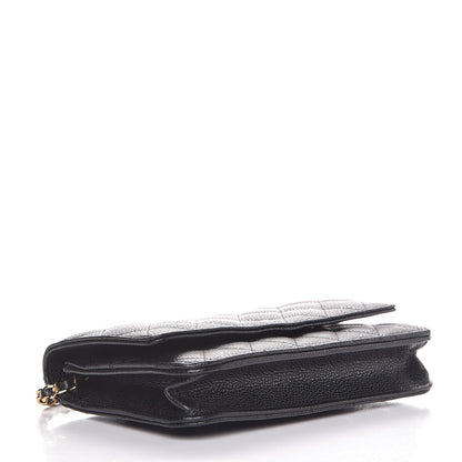 Chanel Caviar Quilted Wallet On Chain WOC Black 4 of 7
