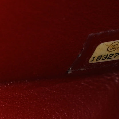 Chanel Caviar Quilted Jumbo Double Flap Dark Red 9 of 10