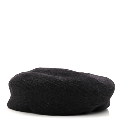 Christian Dior Technical Fabric Etoile Beret Black 1 of 8