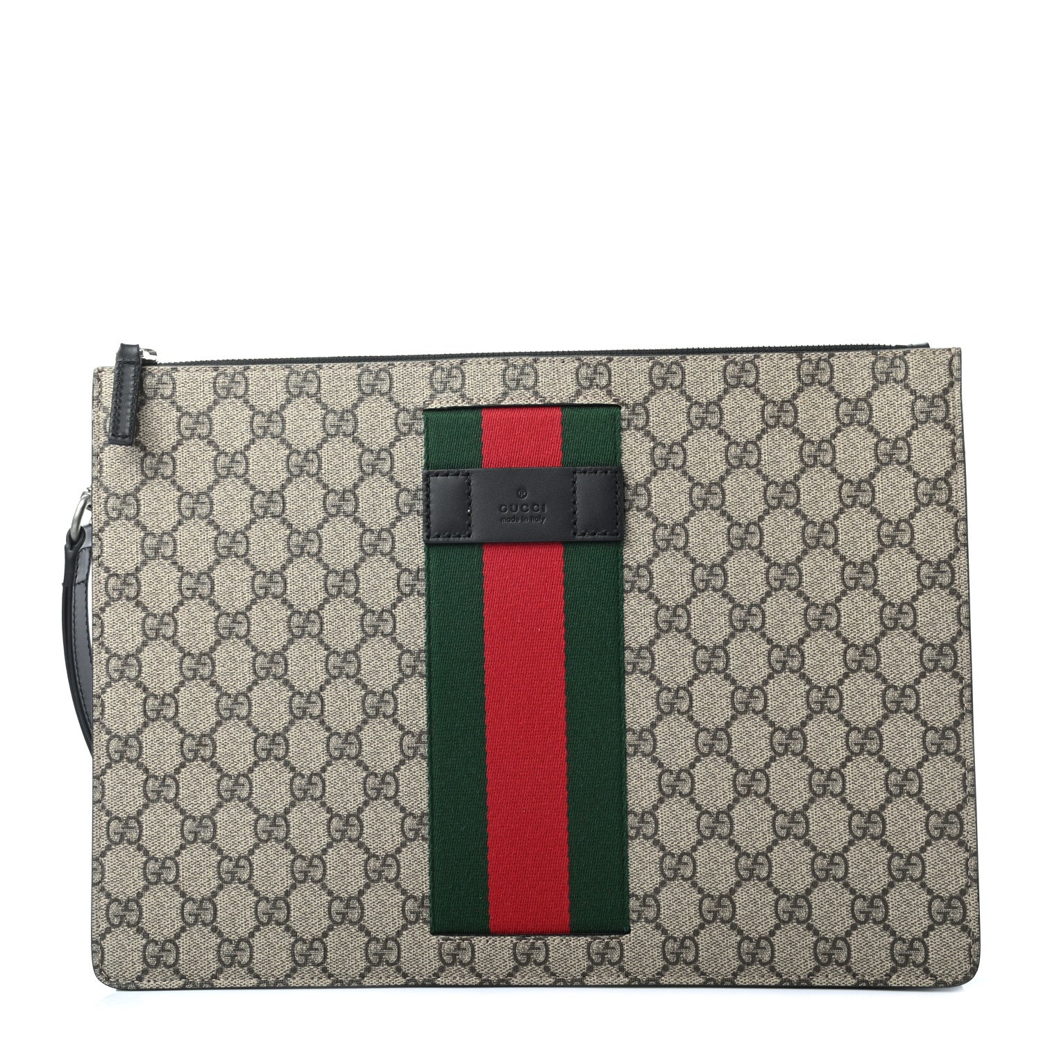 Gucci GG Supreme Monogram Web Medium Documents Holder Beige 1 of 6