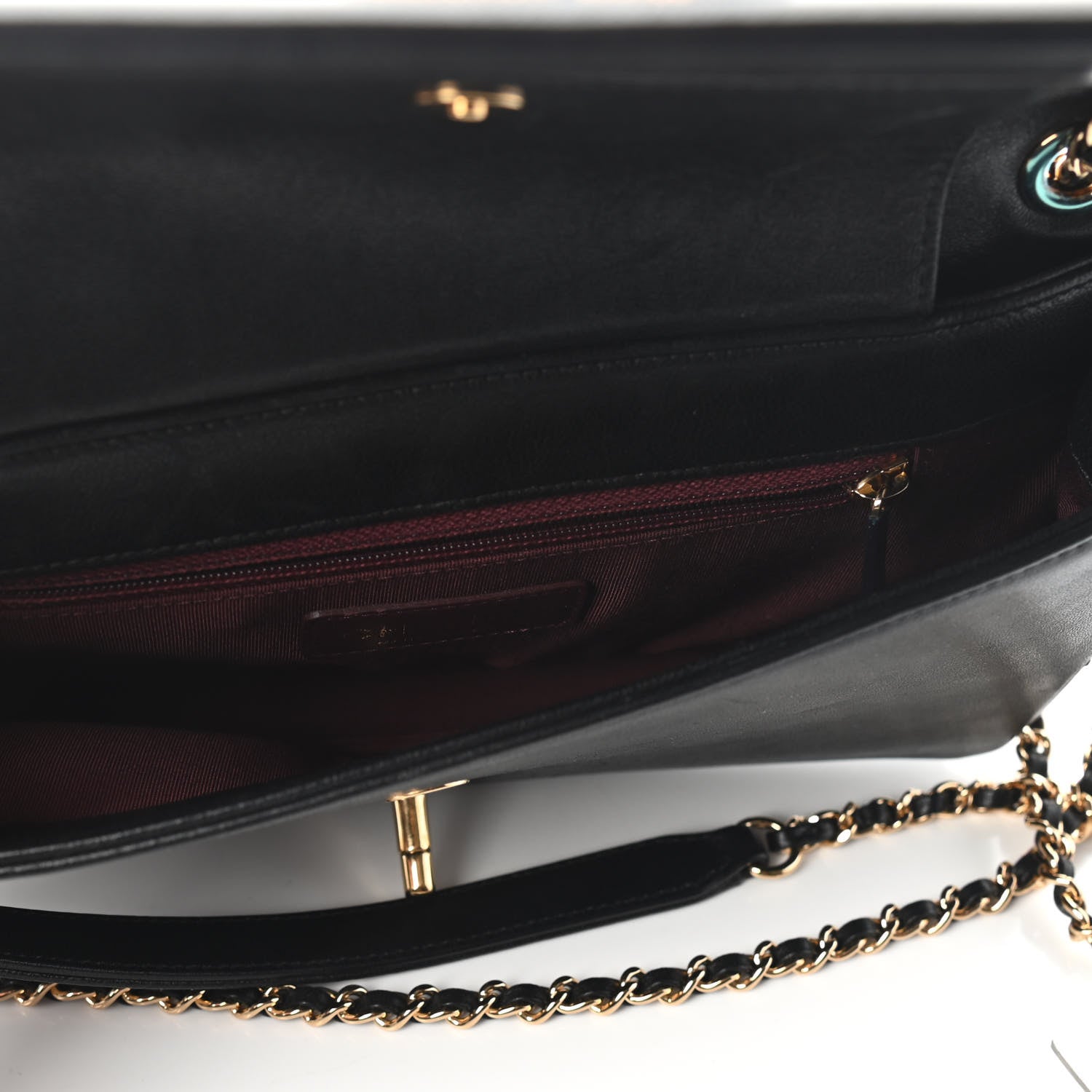 Chanel Sheepskin Quilted Medium Vintage Mademoiselle Flap Black 8 of 11
