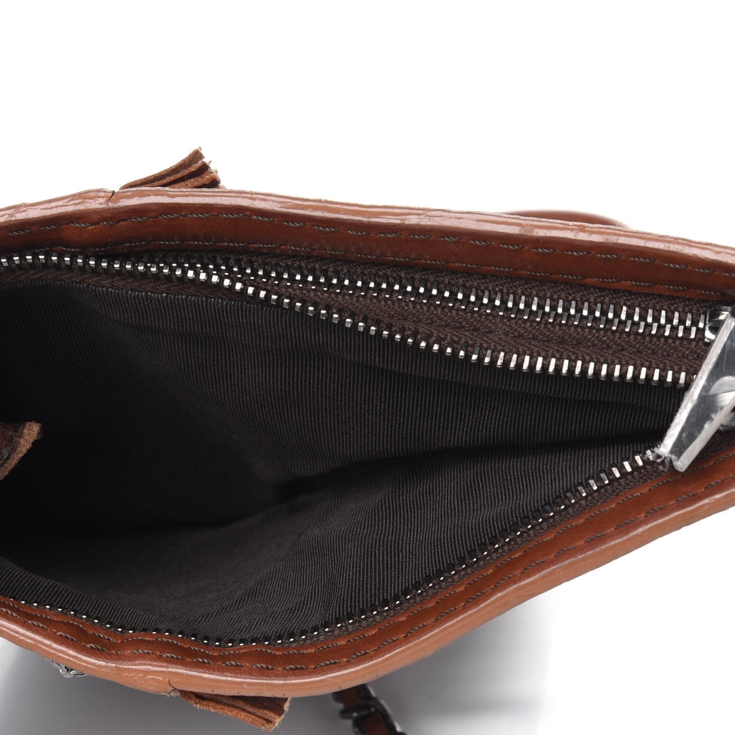 Calfskin Paris Dallas Holster Shoulder Bag Brown