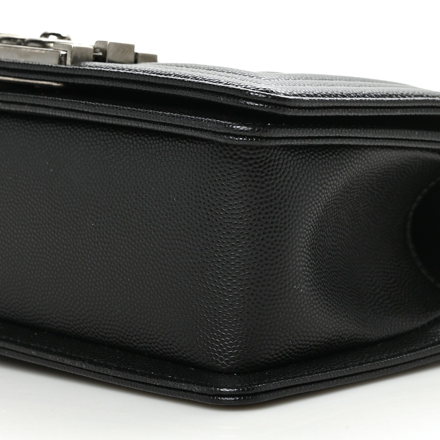 Caviar Quilted Small Boy Flap Black