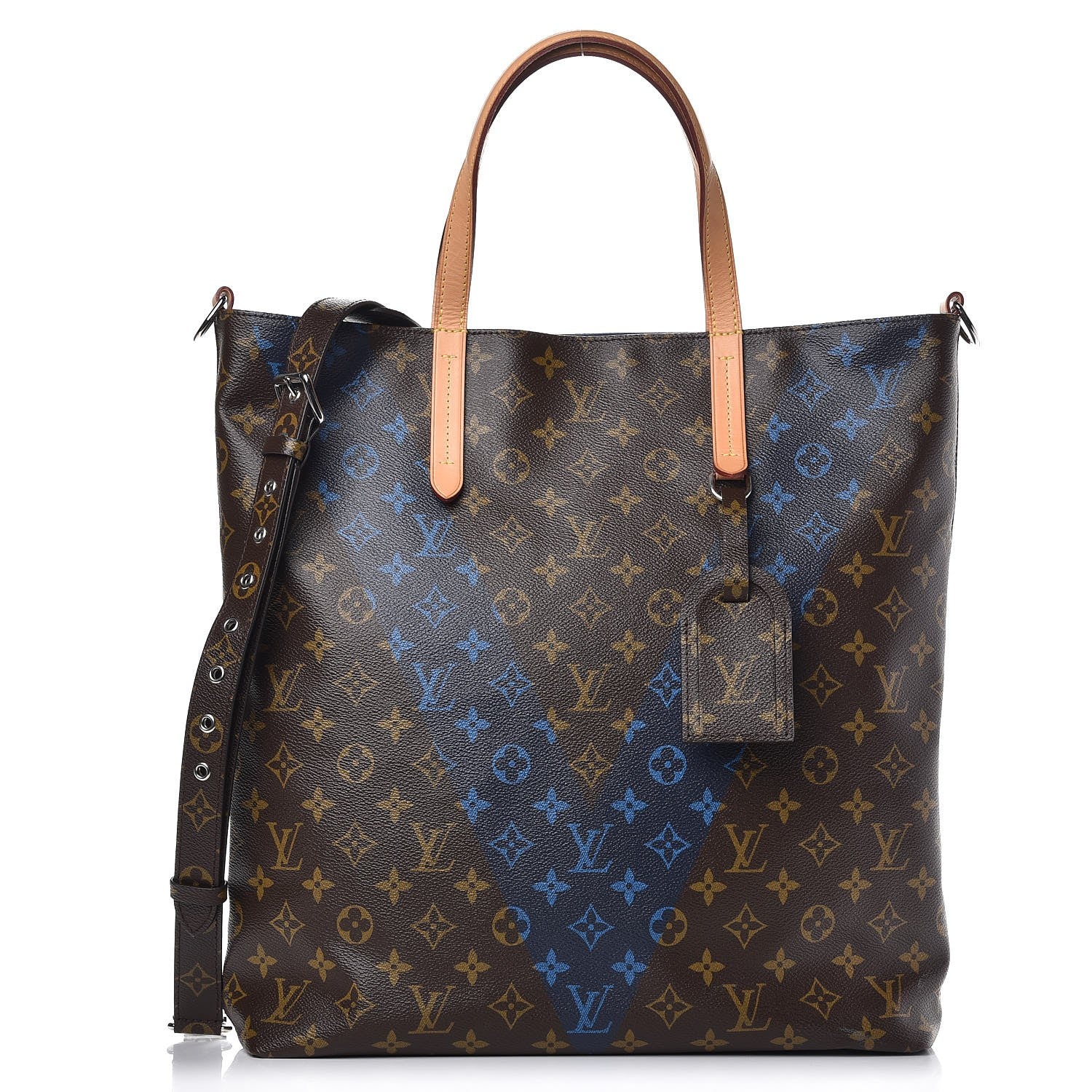 Louis Vuitton Monogram V Cabas Jour Blue 1 of 10