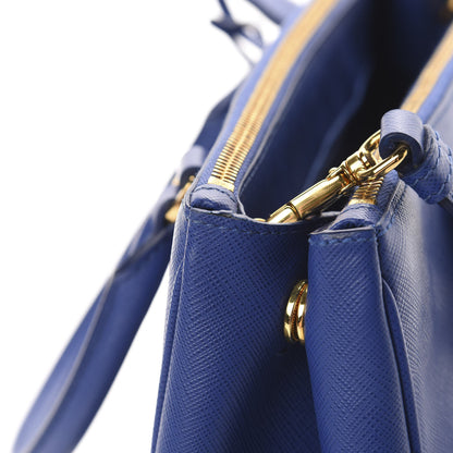 Prada Saffiano Small Galleria Double Zip Tote Royal 15 of 16