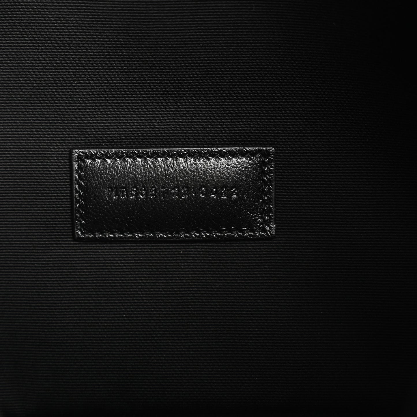 Linen Canvas Rive Gauche Zipped Pouch Optic White