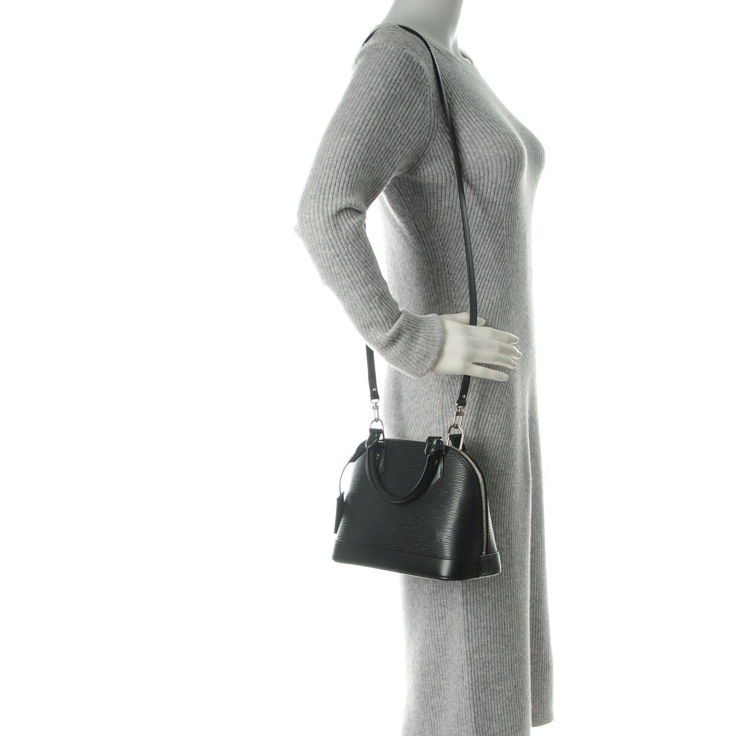 Louis Vuitton Epi Alma BB Black 2 of 7