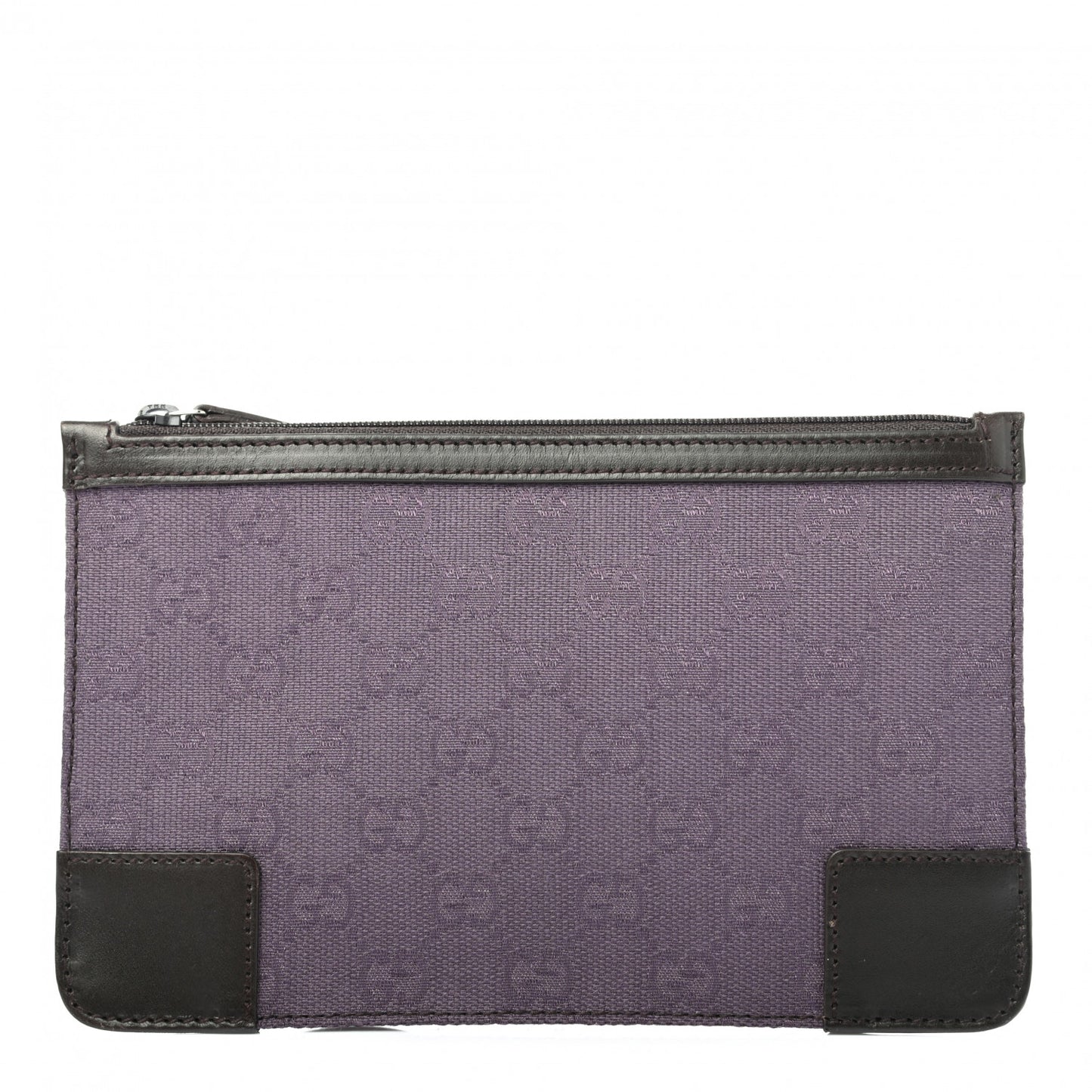 Monogram Zip Pouch Purple