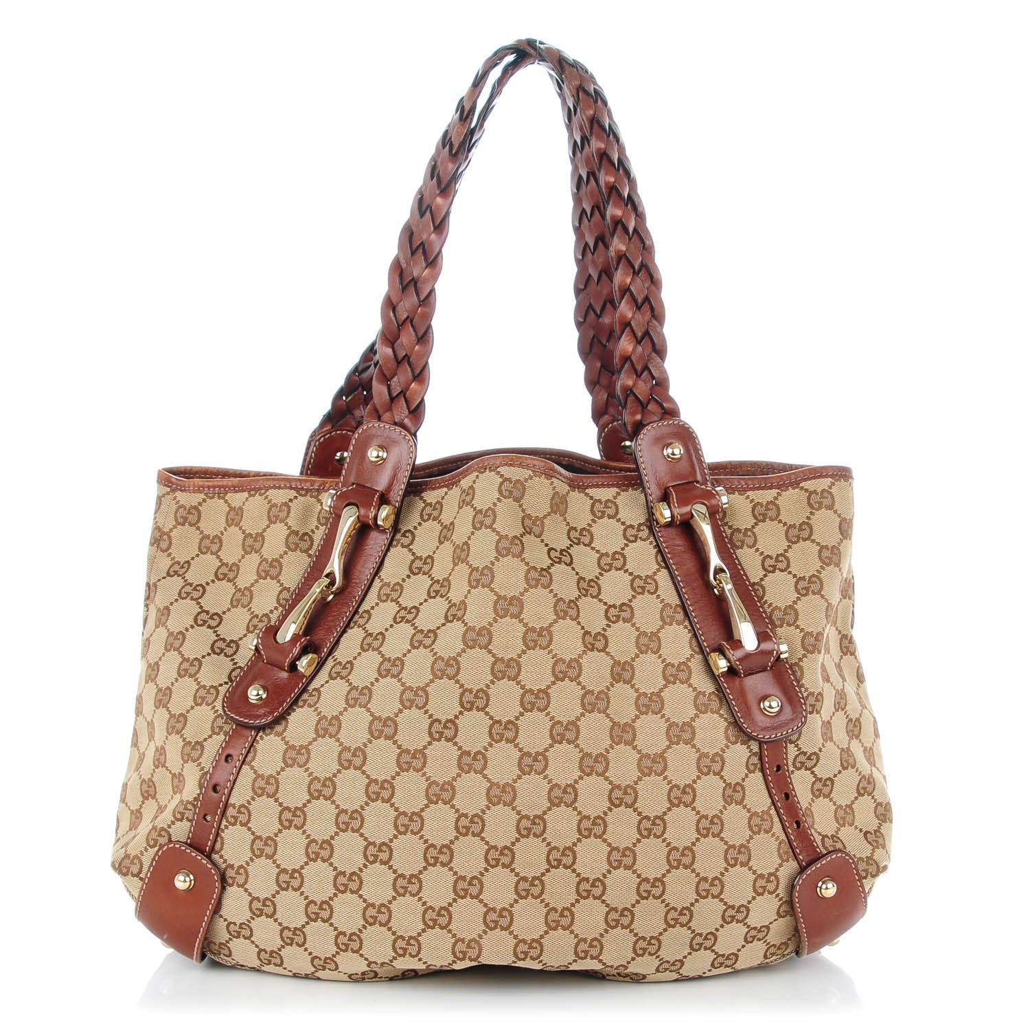 Gucci Monogram Medium Pelham Shoulder Bag Brown 1 of 12