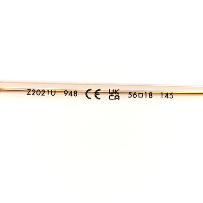 Louis Vuitton Metal LV Signature Square Sunglasses Z2021U Gold 6 of 8