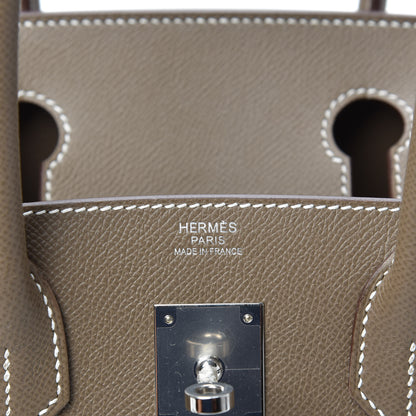 Hermes Epsom Birkin Sellier 30 Etoupe 7 of 9
