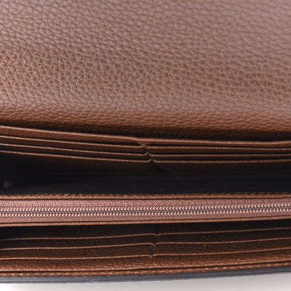 Gucci Cellarius Calfskin GG Marmont Continental Wallet Nut Brown 4 of 8