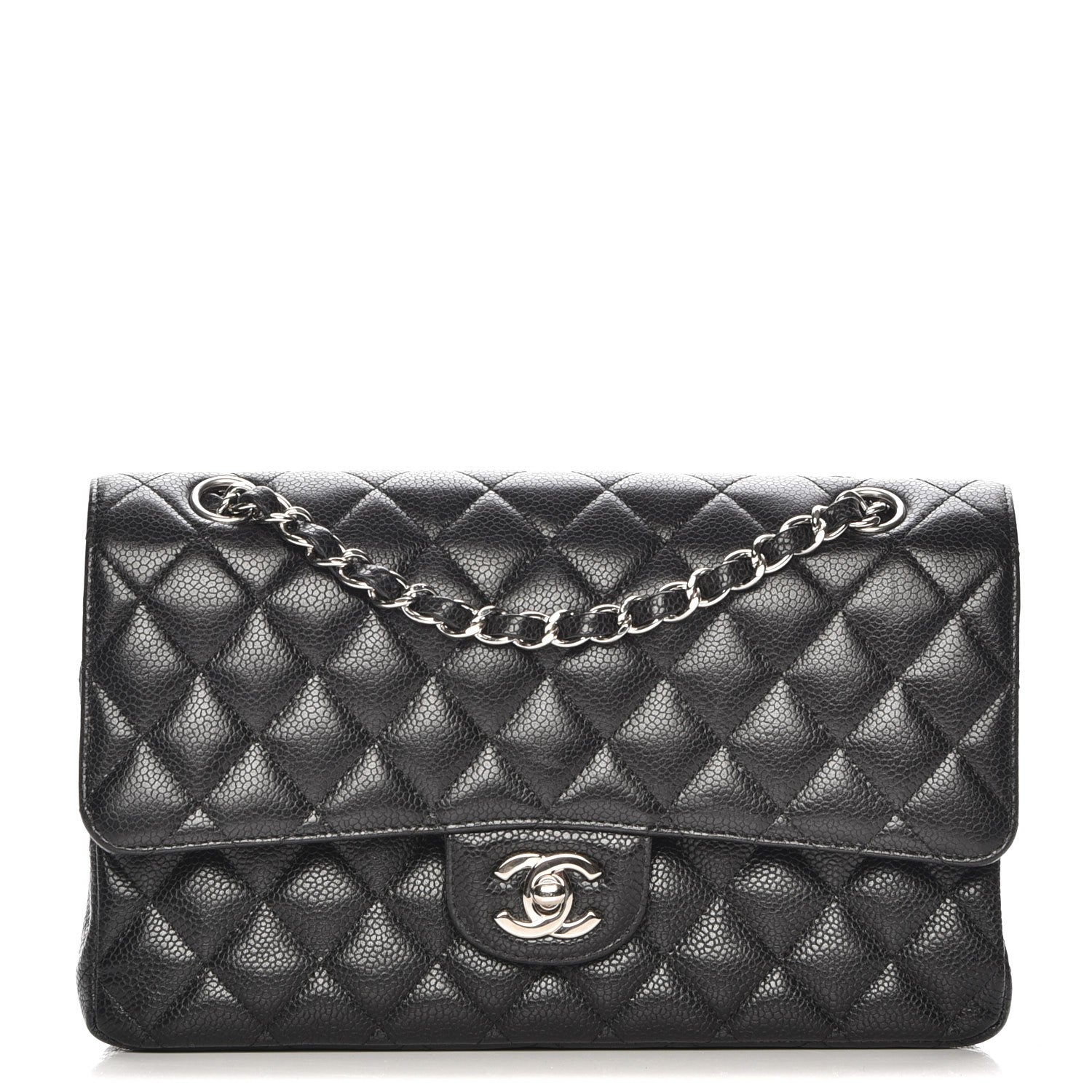 Chanel Caviar Quilted Medium Double Flap Black 1 of 8