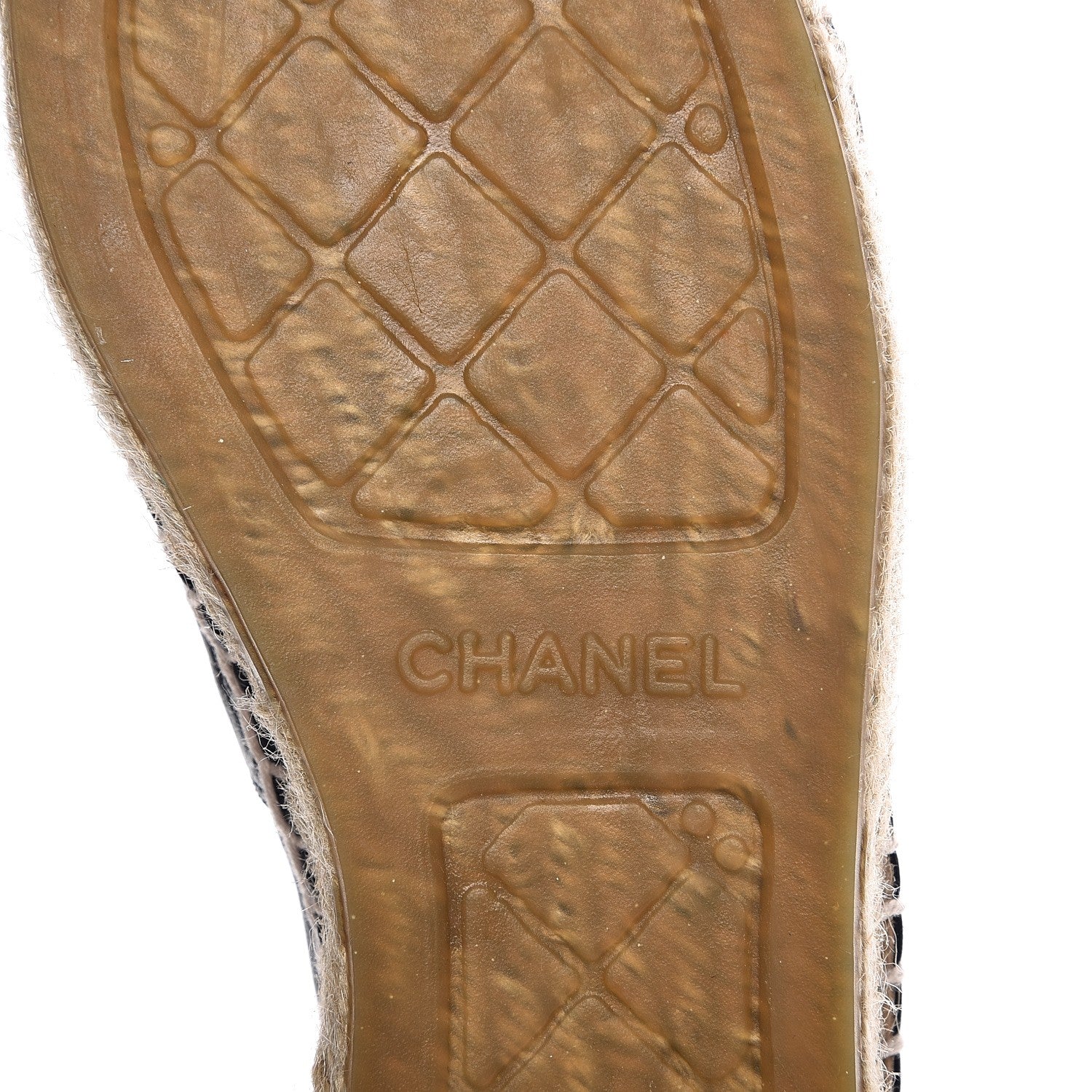 Chanel Lambskin CC Espadrilles 39 Navy Black 8 of 8