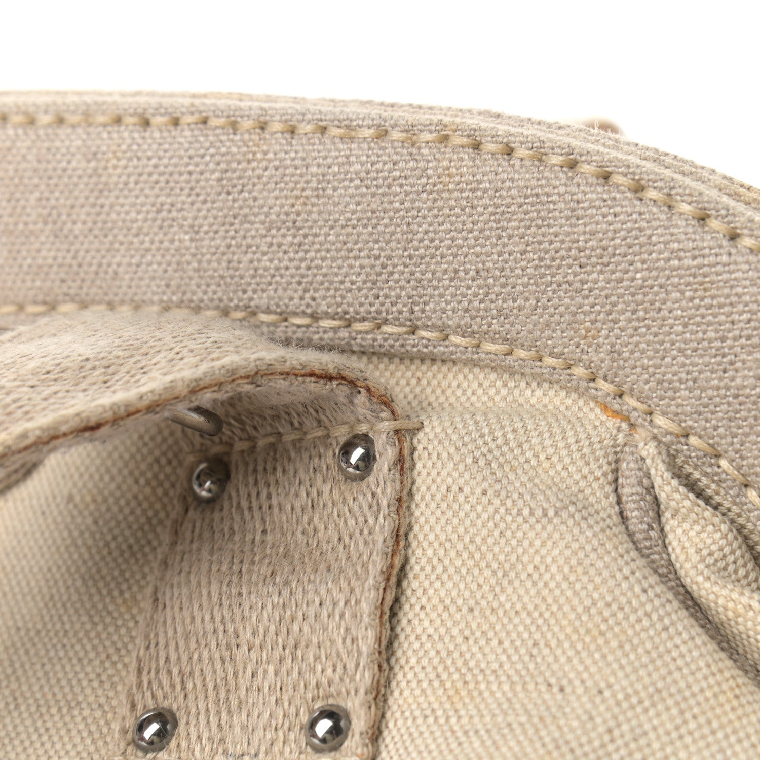 Prada Canvas Mistolino Frame Bag Naturale 18 of 22
