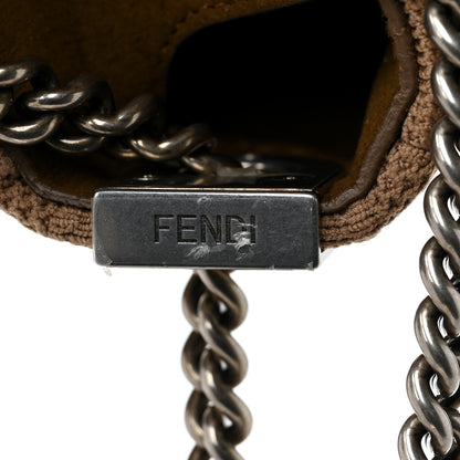 Fendi Technical Fabric FF Midi Chain Baguette Sand 6 of 9