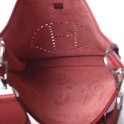 Hermes Taurillon Clemence Evelyne III PM Rouge Garance 4 of 8