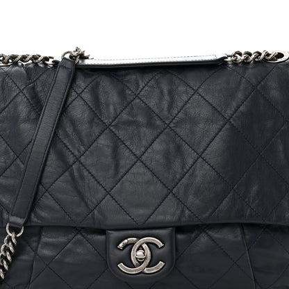 Chanel Calfskin Coco Pleats Flap Black 9 of 12
