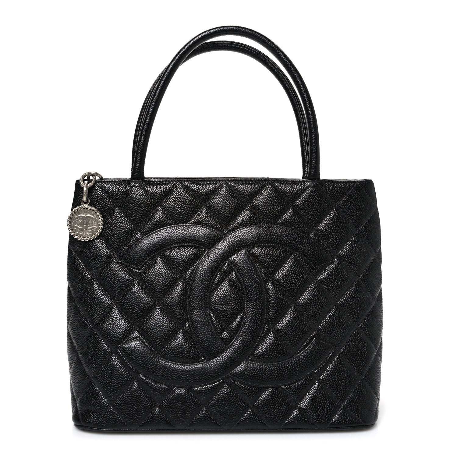 Chanel Caviar Quilted Medallion Tote Black 1 of 10