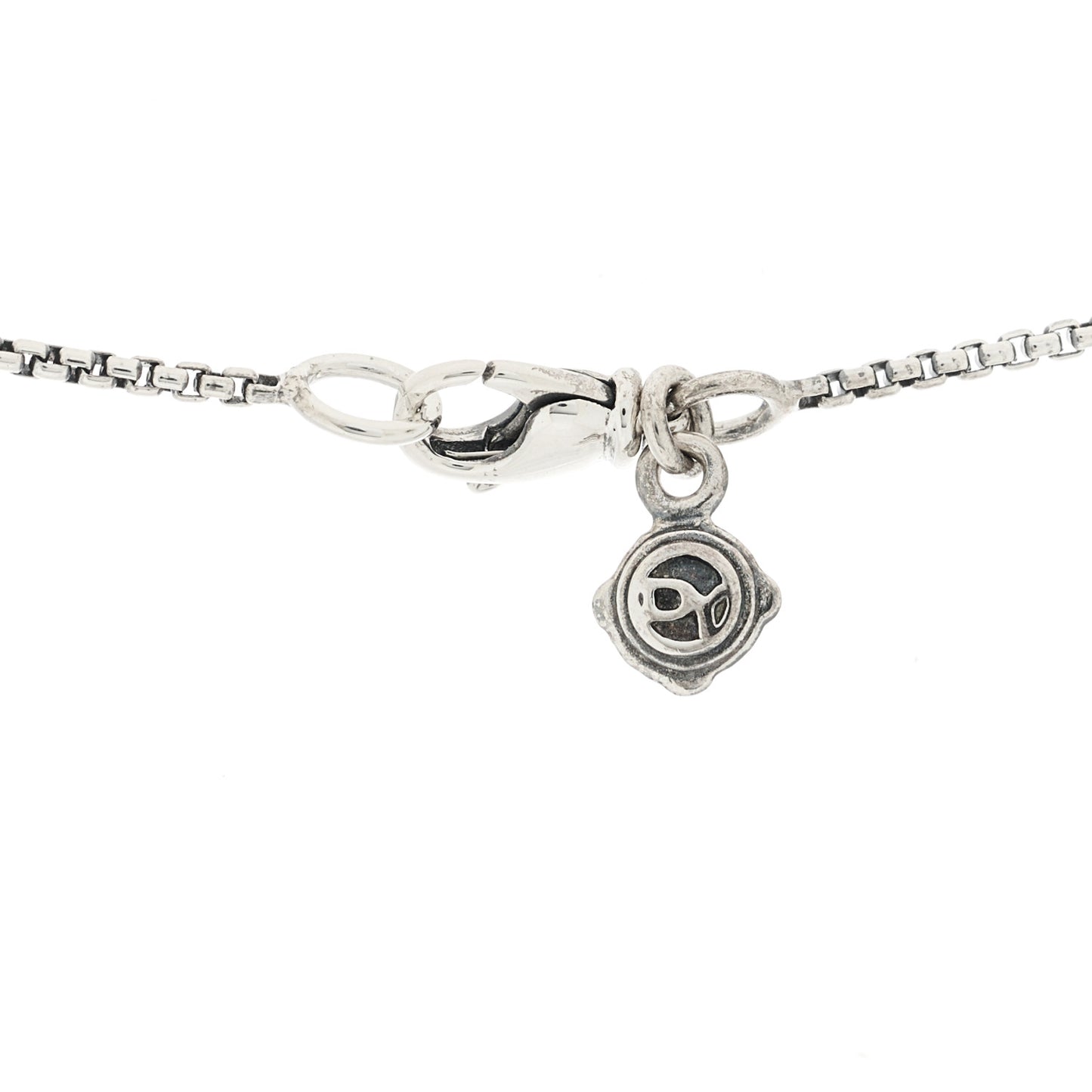 Sterling Silver Diamond 8mm Petite Infinity Pendant Necklace