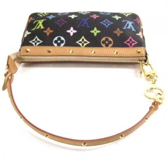 Monogram Multicolor Pochette Accessories Black