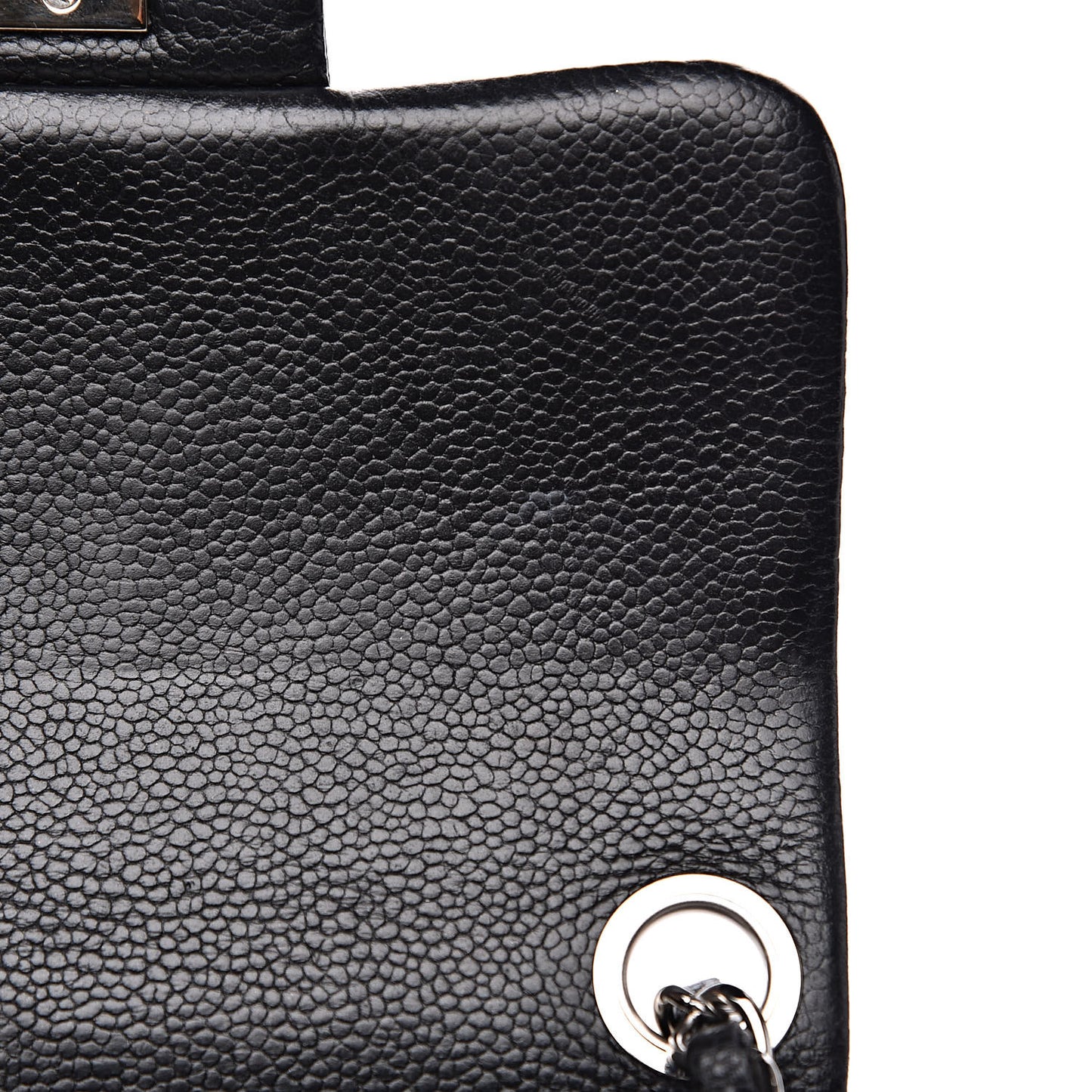 Caviar Quilted Mini Square Flap Black