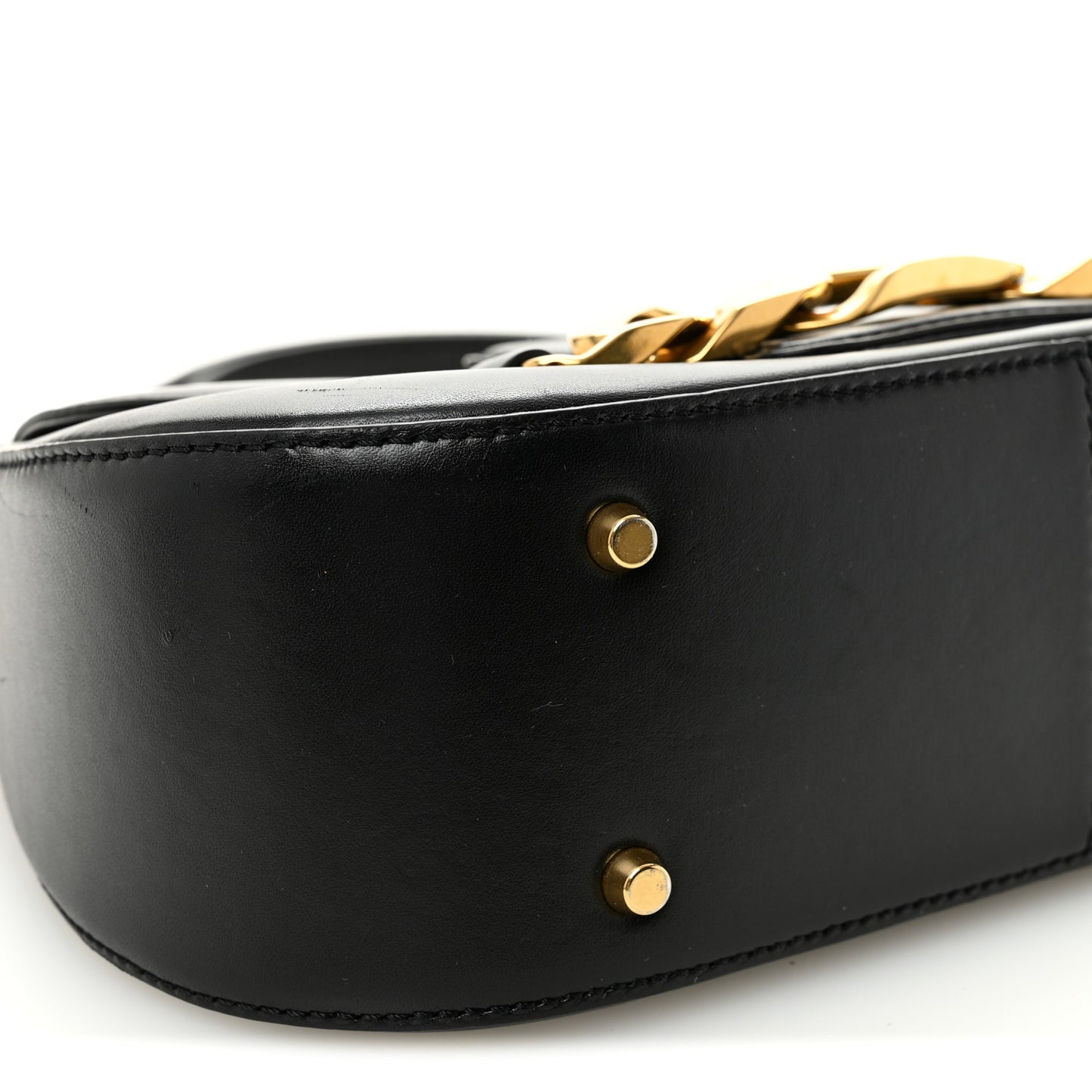 Smooth Calfskin Vlogo Chain Shoulder Bag Black