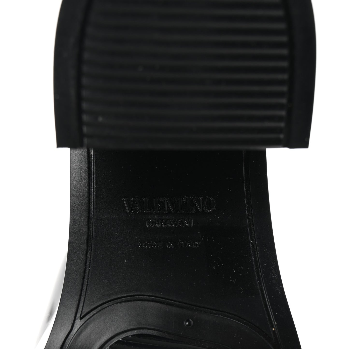 Rubber VLogo PM Platform Slide Sandals 39 Black