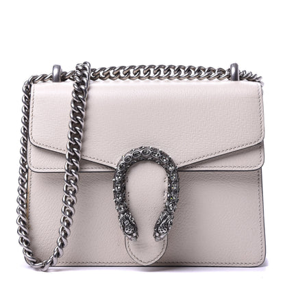 Gucci Textured Calfskin Crystal Mini Dionysus Shoulder Bag Mystic White 1 of 11