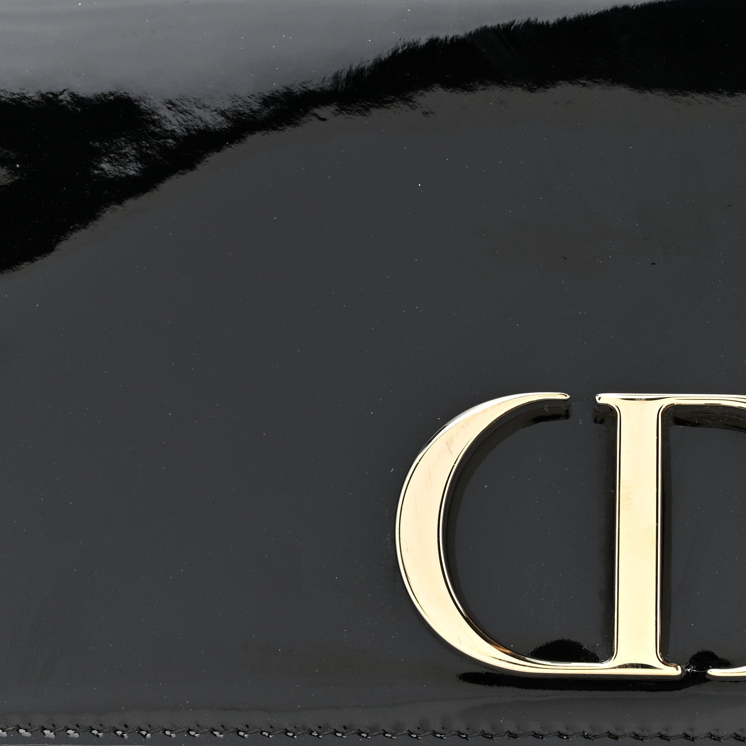 Christian Dior Patent 30 Montaigne Pouch Black 8 of 12