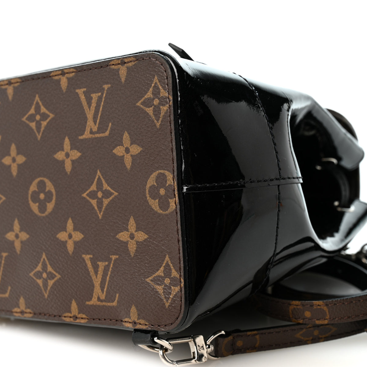 Louis Vuitton Patent Monogram Hot Springs Backpack Black 9 of 10