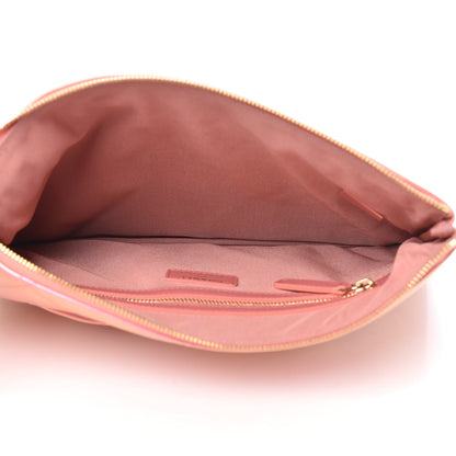 Chanel Iridescent Calfskin Quilted Large Chanel 19 Pouch Pink 5 of 9