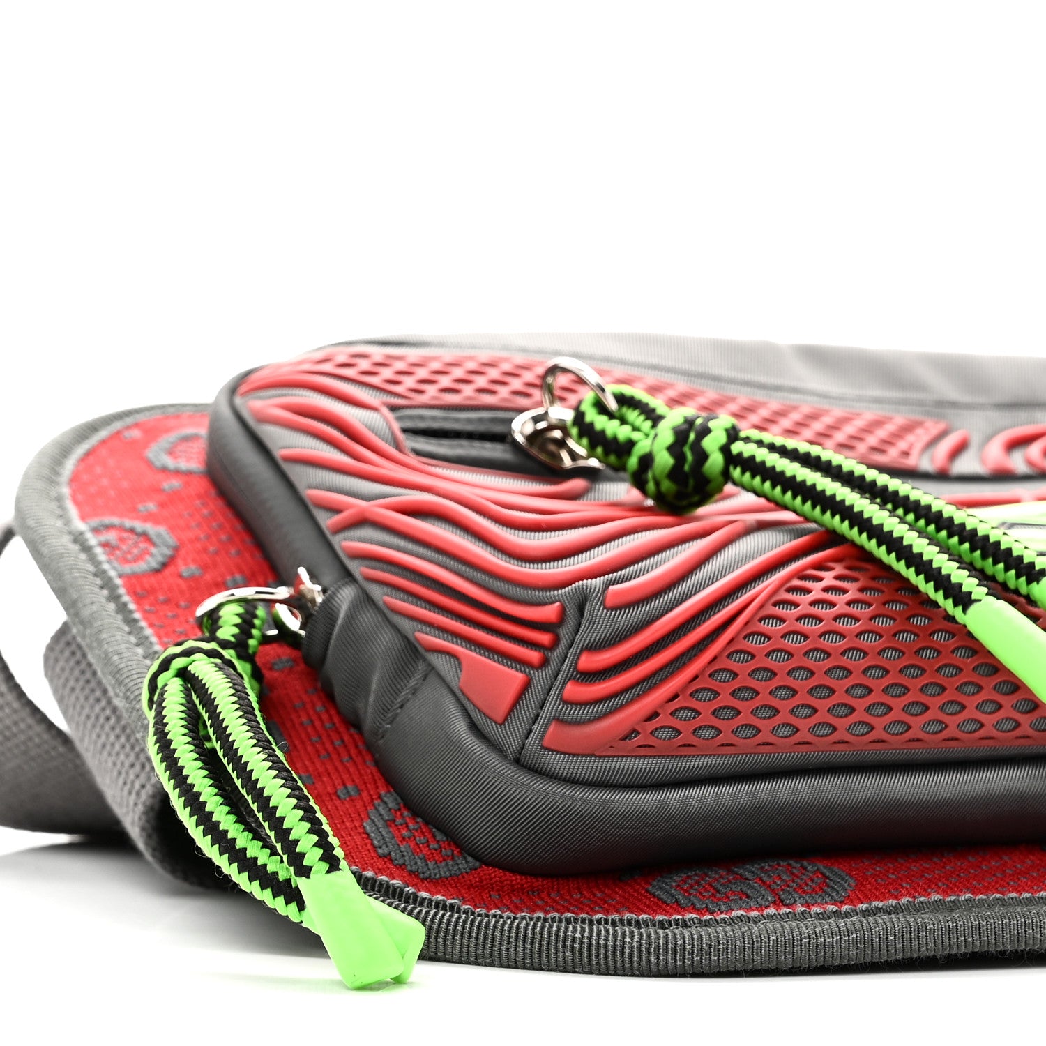 Gucci Jersey GG Monogram All Over Sporty Belt Bag Green Grey Multicolor 9 of 11