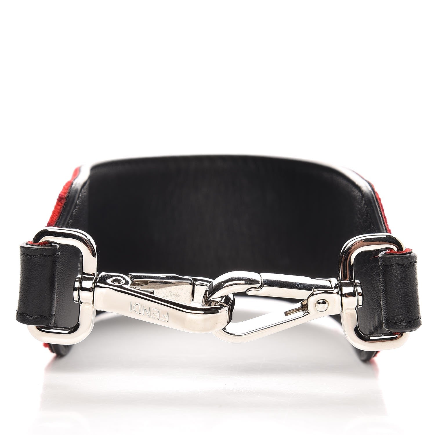 Fendi Velvet FF Mini Strap You Red 4 of 4