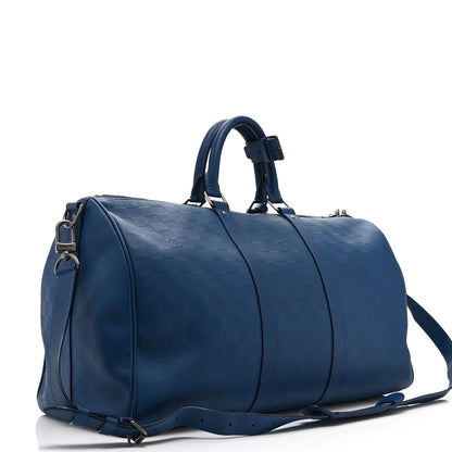 Louis Vuitton Damier Infini Keepall Bandouliere 45 Neptune 3 of 10