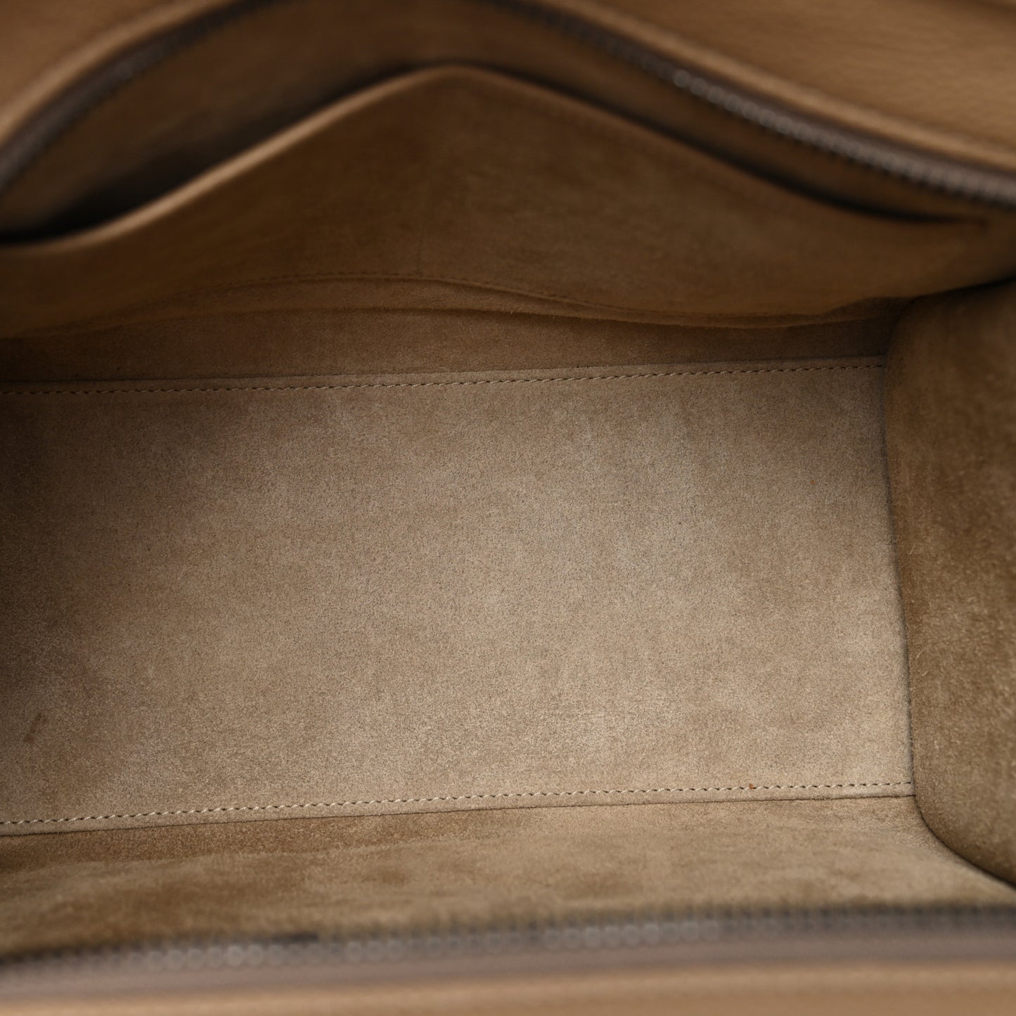 Drummed Calfskin Micro Luggage Dune