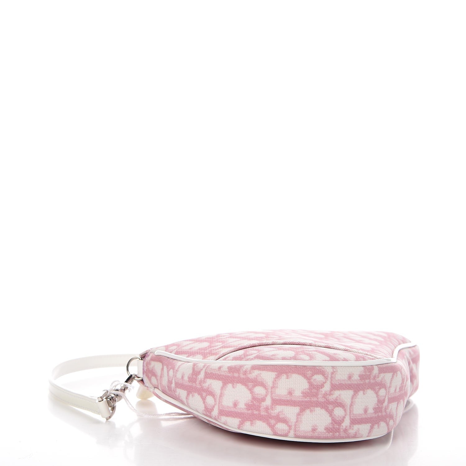 Christian Dior Monogram Mini Saddle Pochette Pink 4 of 7