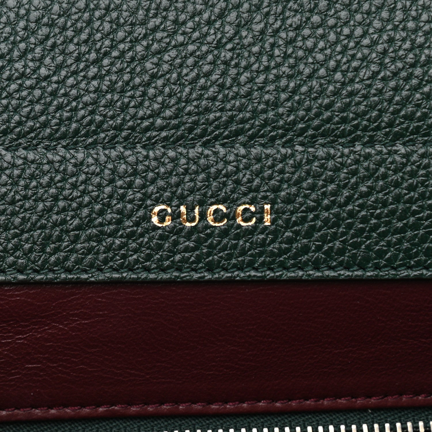 Gucci Grainy Calfskin Small Zumi Top Handle Bag Vintage Green 6 of 13